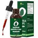 Organic Soursop Graviola Leaf Extract Liquid Drops CLAS124; Soursop Bitters Liquid CLAS124; High Absorption, Enhanced Biologická dostupnost CLAS124; Vegan, Non- GMO, Gluten Free CLAS124; Imunitary Support CLAS124; 1 Fl Oz