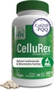Zdraví Thru Nutrition CoQ10 Plus PQQ a Red Spinach CLAS124; Cellurex CLAS124; Cellulární optimalizátor pro energii a Mitochondria Function Support CLAS124; Certified Vegan CLAS124; Non- GMO (Balení 60)