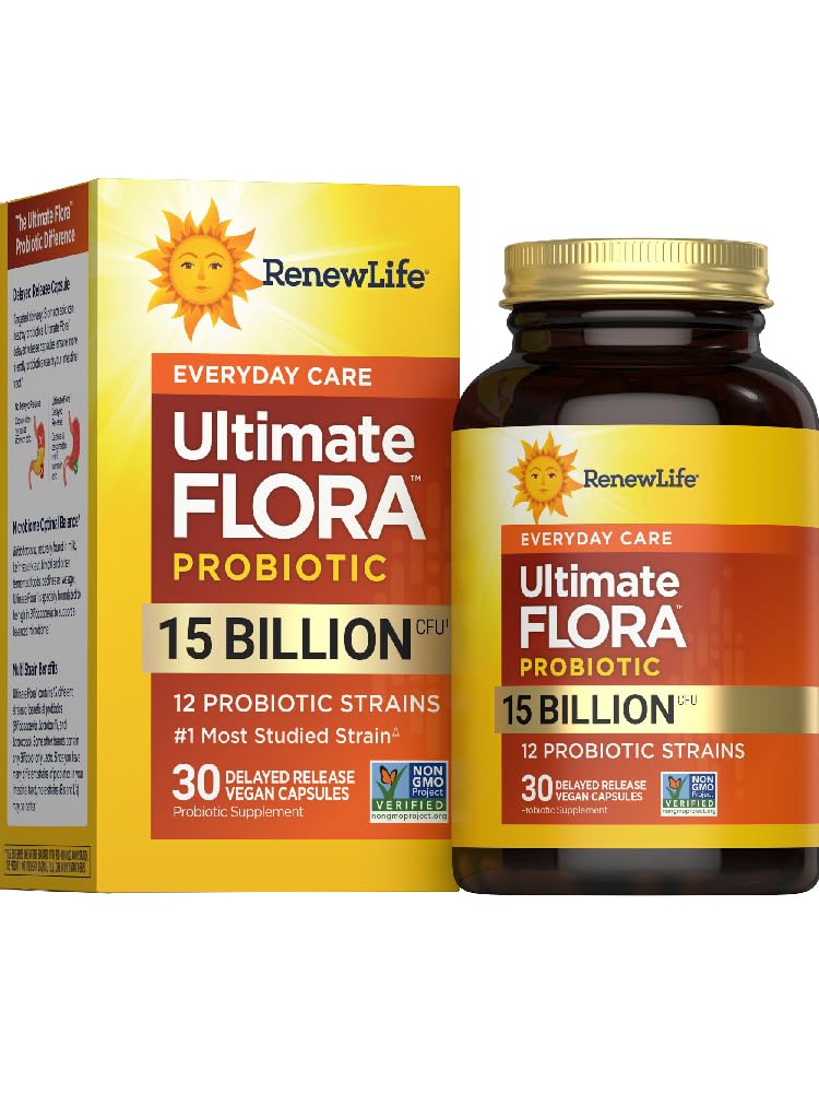 Reew Life Everyday Probiotické kapsle, Denní dodatek podporuje močení, trávicí a imunitní zdraví, L. Rhamnosus GG, Dairy, Soy a gluten- free, 15 Milionů CFU, 30 Počet