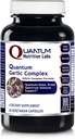 Quantum Nutrition Labs Quantum Garlic Complex - Česnek Allicin doplňky, Česnek pilulky, Allicin extrakt, Česnek extrakt, Organic Česnek Kapsle, Imunitní podpora - 60 Vegetariánské Kapsle