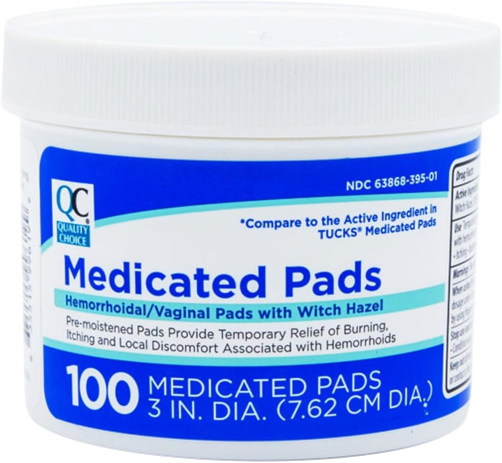 Kvalita Volba Hemoroidní Pads Medikované chlazení Relief 100 Počet