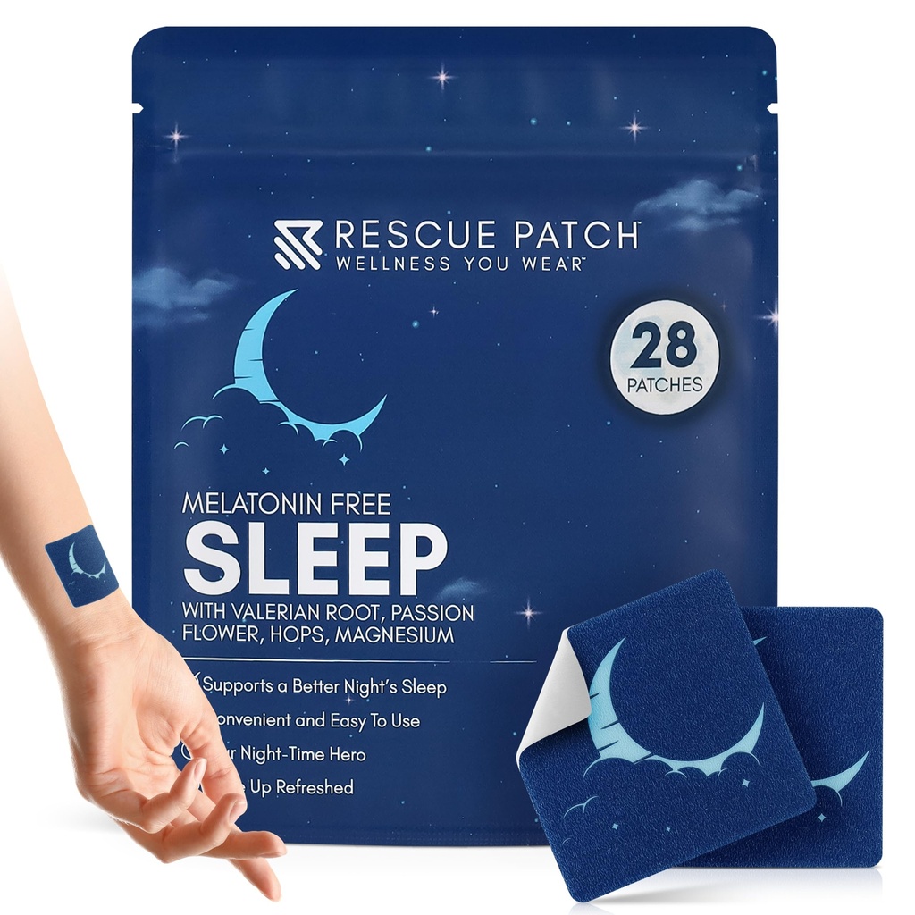 Spací záplaty pro dospělé Extra síla 124; Přírodní spánkové záplaty pro dospělé 124; Melatonin- Free spánková záplata pro relaxaci a klidnou noc - dlouhotrvající vzorec