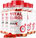 (5 Pack) Vital Surge MAX, VitalSurge Gummies MAX for Men Support, 1050 MG Advanced Max Strength Formule, VitalSurge MAX Mužské výkonnosti, Vital SurgeMAX Mens Gummies