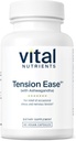 Vital Nutrients Tension Ease with Ashwagandha CLAS124; Stress Relief Supplementary for Relief of Occasional Stress and Nervous Tension CLAS124; Gluten, Dairy, Soy Free CLAS124; Non- GMO CLAS124; 60 Kapsle
