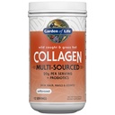 Zahrada života Marine & Grass- Fed Collagen Peptides Powder Supplement (typ I, III) s Probiotika & BCAA pro mobilitu, společné zdraví, vlasy, kůže a nehty - Neochucené, 20g na servírování, 12 Služebnictví