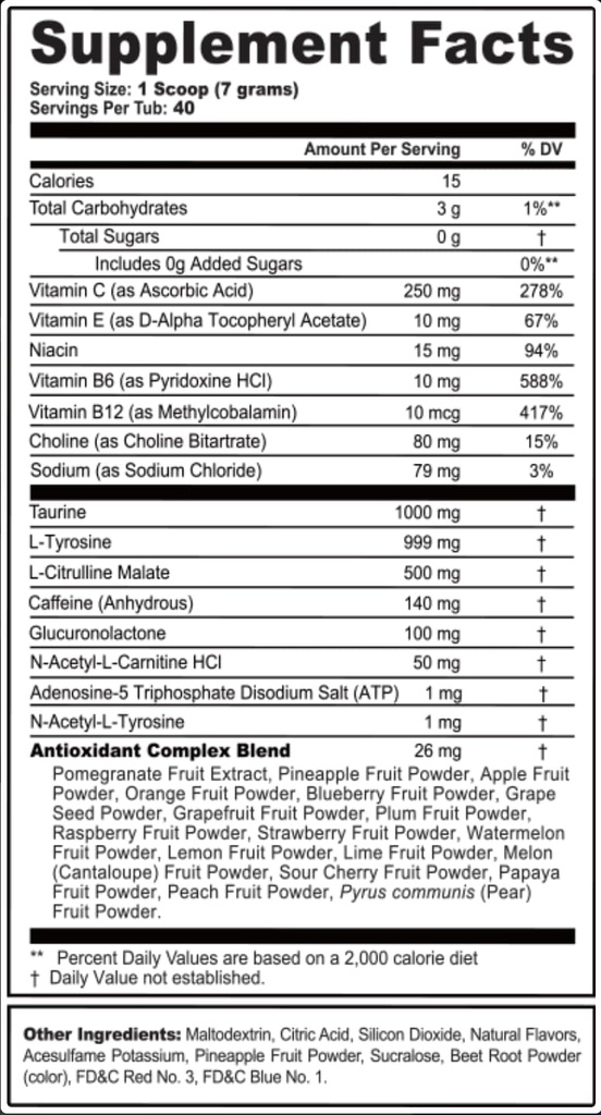 G Fuel Energy Drink Powder, Pre Workout Kofein Mix pro hraní her, Cukr Free Focus Amino, Vitamin + Antioxidanty, 9.9oz (Citrus Green Tea, 40 Služeb)