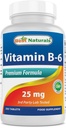 Nejlepší Naturals Vitamin B-6 25 Mg tablety, 250 Počet