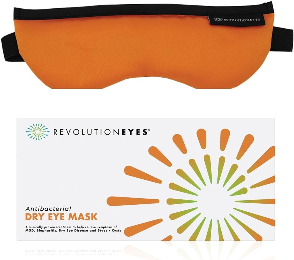 Rerevoluční oči Vyhřívané oční komprese - Moist Heat for Dry Eye Relief, Wassible, Volitelné a Microwaveable Hot Eye Mask for MGD, Blefaritis Dry Eye & Styles with Steriliseyes Protection