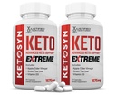 (2 Pack) Ketosyn Keto ACV Extrémní pilulky 1675 MG Keto Podpora mísení kapsle Alternativní Keto ACV Vyrobeno z jablečného moštu extra panenský olivový olej Powder Green Tea Leaf 120 Kapsle