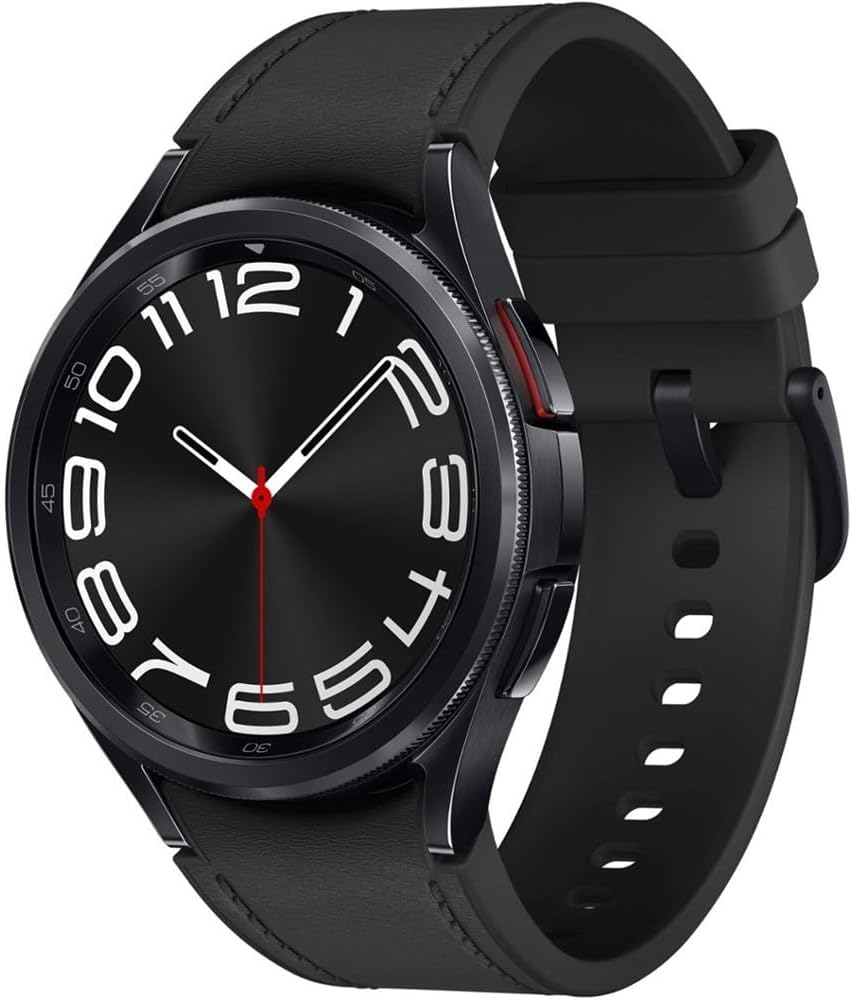 Samsung Galaxy Watch 6 Classic 43mm Smartwatch s otočným Bezel, Fitness Tracker, Advanced Sleep Coaching, Heart Monitor - Black (Obnovený)