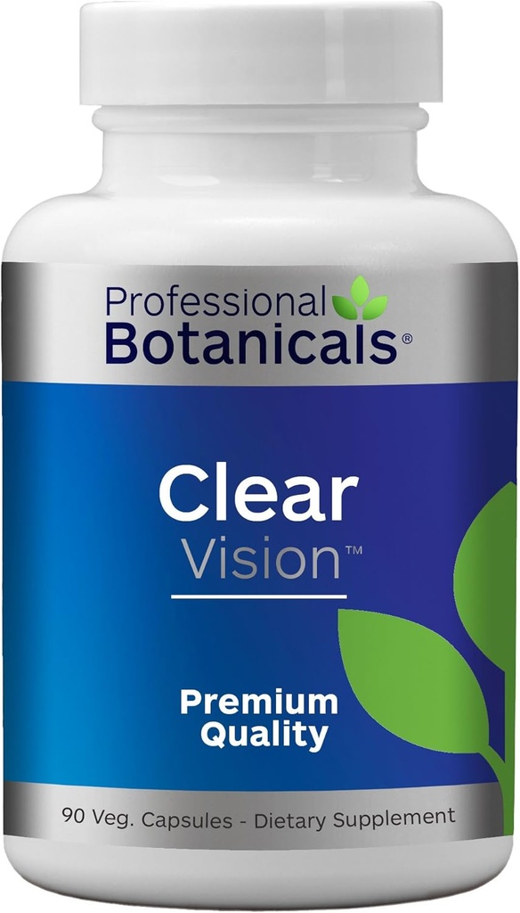 Profesionální botanické látky Clear Vision Eye Vitamins - Lutein, Zeaxanthin podporuje oční napětí, suché oči, a Vision Health - 90 Vegetariánské kapsle
