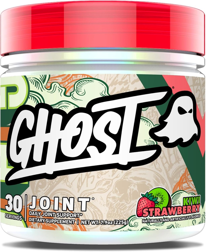 GHOST společný dodatek, Kiwi Strawberry (30 Služeb) - Denní společný dodatek pro údržbu pro muže a ženy - Glucosamine HCL, Chondroitin sulfát a kurkumin - Kartiláž, Kosti a společná podpora