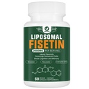 Lipozomální doplněk Fisetin, 2000MG, 98% čisté Fisetin Polyfenoly Antioxidanty, s Quercetin, TMG a Resveratrol, pro zdravé stárnutí, kognitivní podpora, 60 Kapsle