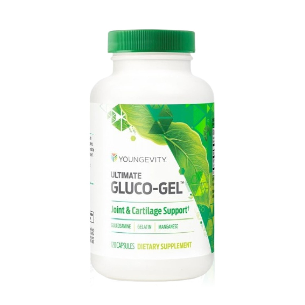 Youngevity Ultimate Gluco- Gel ™ - Příplatek na podporu kloubu a chrupavky s Glucosaminsulfát a želatina - 120 Kapsle