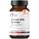 Design pro zdraví Q- Evail 200 Synergy - 200 mg CoQ10 Vysoce biologicky dostupný Ubiquinon + Exkluzivní absorpční technologie - Coenzym Q10 Boost s GG - Srdce, Zdravé stárnutí + Cell Support (60 Softgels)
