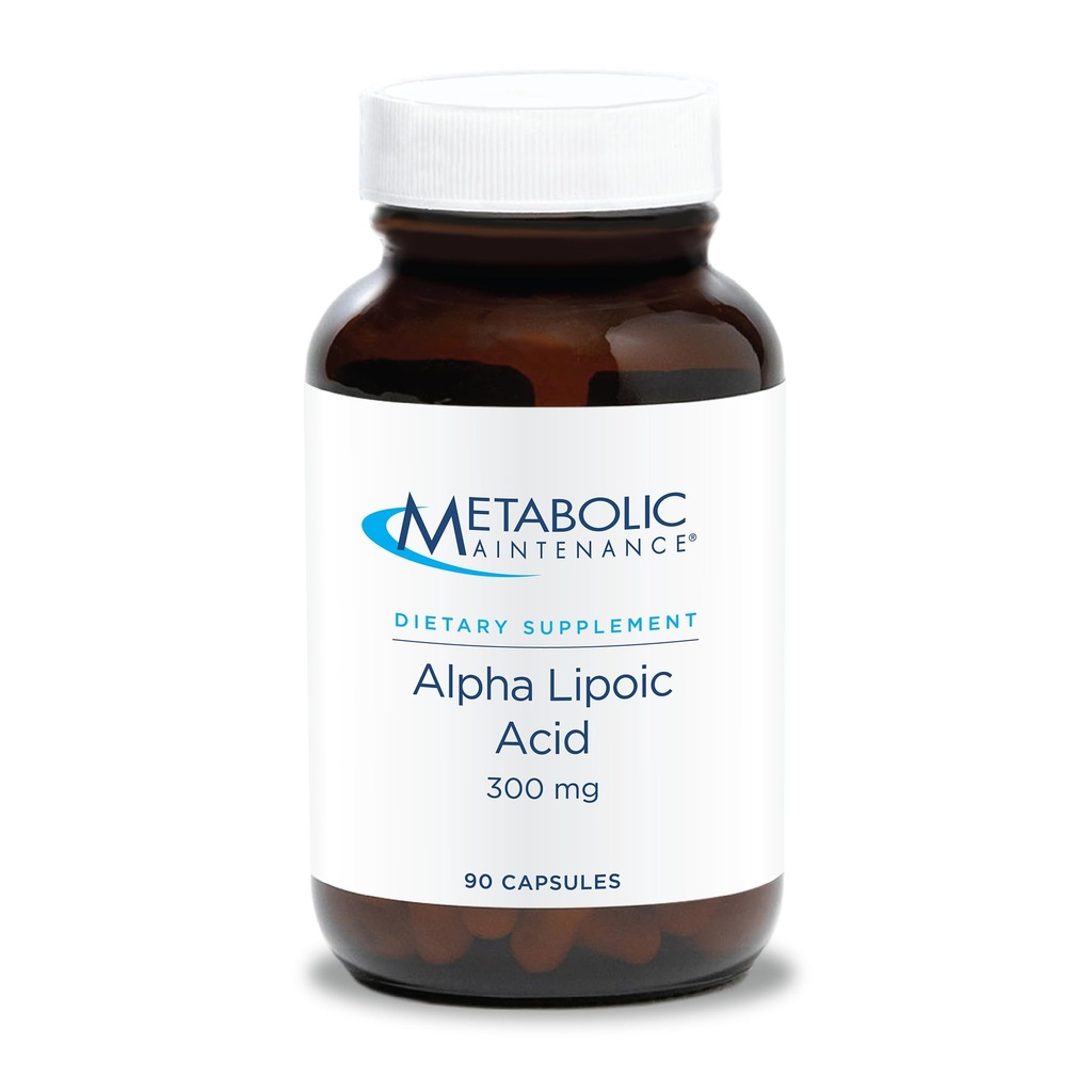 Metabolická údržba kyseliny alfa - 300mg ALA doplněk - Antioxidant Podpora pro nervové + jaterní zdraví (90 Kapsle)