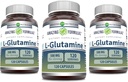 Amazing Applicas L-glutamin 500 mg Kapsle 124; Amino Acid Supplementary 124; Non-GMO CLAS124; Gluten Free CLAS124; Made in USA (3 balení, 120 Počet)