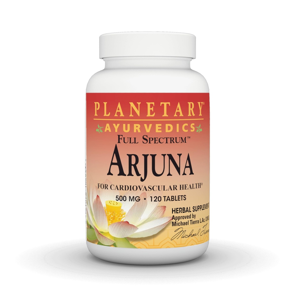 PLANETOR HERBALS Arjuna Full Spectrum Ayurvedic Nutritional Supplement, 550 Mg, 120 Počet
