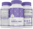 SERINI-MAX - 5-HTP Mood Support Supplementary + vápník - Podporuje klid a klid stav mysli - Zvýšení Serotoninu, 5HTP 200mg pro Stress Management & Sleep Supplementary - 60 Kapsle