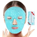 BeeVines Ice Face Maska, Chladicí gel Pack pro Puffy Eyes, Cold & Hot Reuse Compress, Frozen Eye Packs Masky pro ženy pro tmavé kruhy, Pufness & Alergie (Jeden balíček modrý)