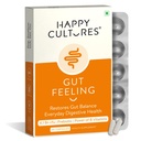 Happy Cultures Gut Pocit Stravování Dodatek Unikátní Směs Probiotika pro denní trávicí zdraví B-Vitamíny Gut Zdravotní dodatek pro nafouknutí, IBS, Digestion Klinicky Testováno - 30 Veg Kapsle