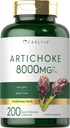 Carlyle Artichoque Extract Capsules 8000mg CLAS124; 200 CLAS124; Non- GMO, gluten zdarma dodatek