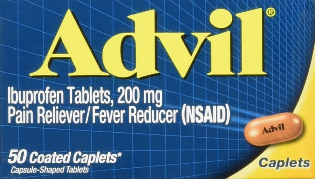 Advil Caplet, 200mg, 50 ct