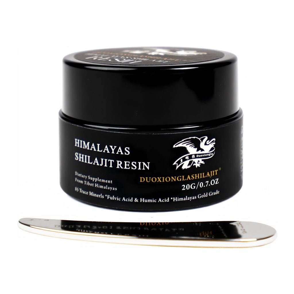 Himalayas Shilajit Resin - Čistá zlatá třída 124; 100% přírodní s 85 + stopové minerály 124; Energy Boost & Imunitation Support for men & Fomen 124; Lab Testováno 124; 20g, 100 Služeb