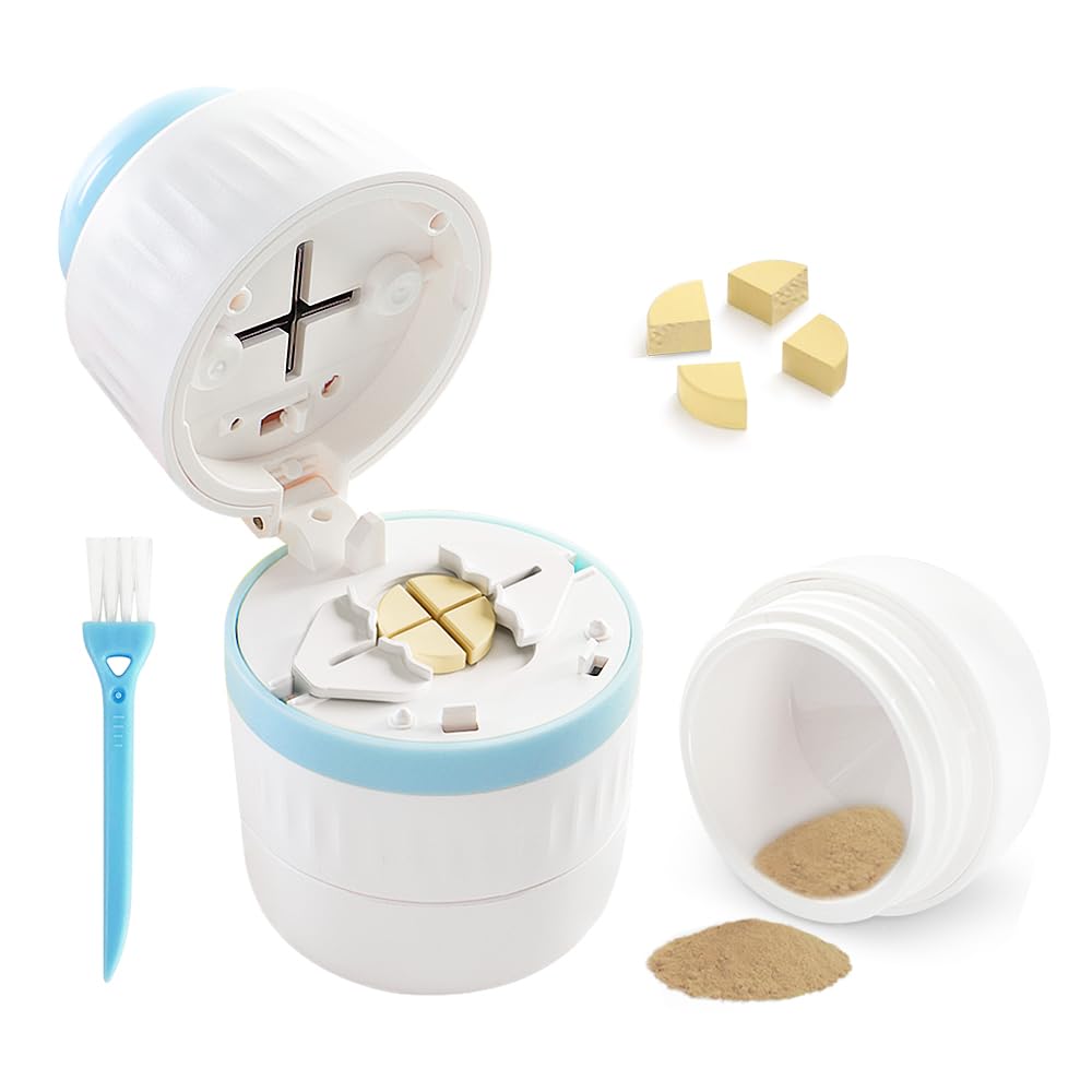 Pill Cutter - Pill Splitter s nerezovou ocelovou čepelí pro řezání malých nebo velkých pilulek v polovině nebo ve čtvrtině, vhodné pro cuting vitaminy, tablety