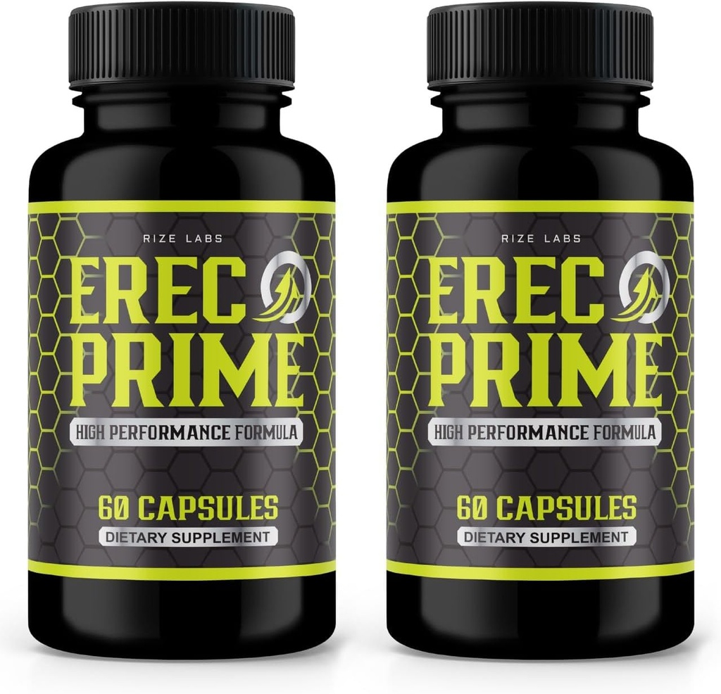 rize laboratoře (Balení 2 Erec Prime pilulky pro muže, High Performance Formule, All- Natural Support for Peak Performance & Celk Health, Oficiální Erec Prime24 Recenze (120 Kapsle)