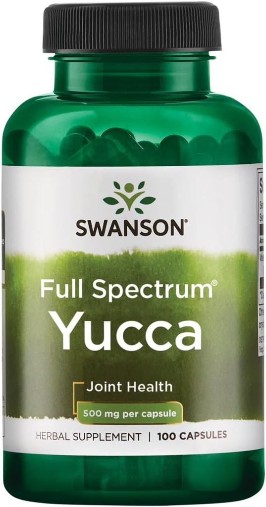 Swanson Premium Značka plné spektrum Yucca 500 miligramů 100 Kapsle