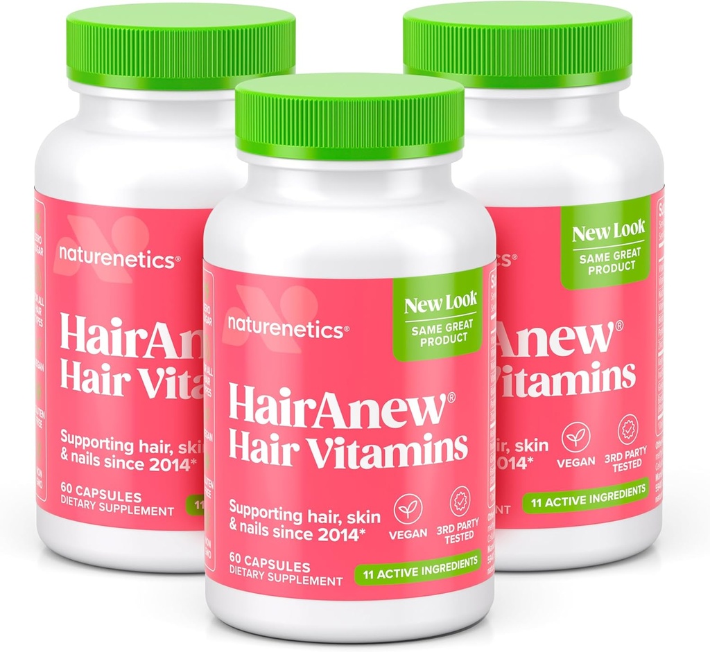 Vlasové vitamíny pro silnější silnější vlasy 124; Práce pro ženy a muže všechny typy vlasů 124; 11 Vlasové vitamíny & ingredience 124; 5000mcg Biotin 124; Vegan 124; Nezávisle testované 124; 60 Kapsle (3)