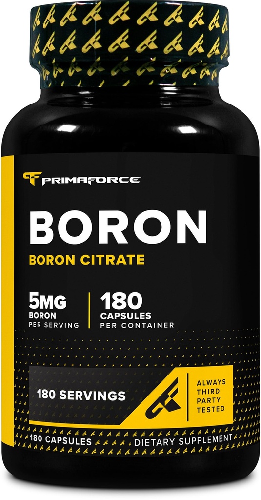PrimaForce Boron Capsules 5mg, 180 Vegetarian Capsules