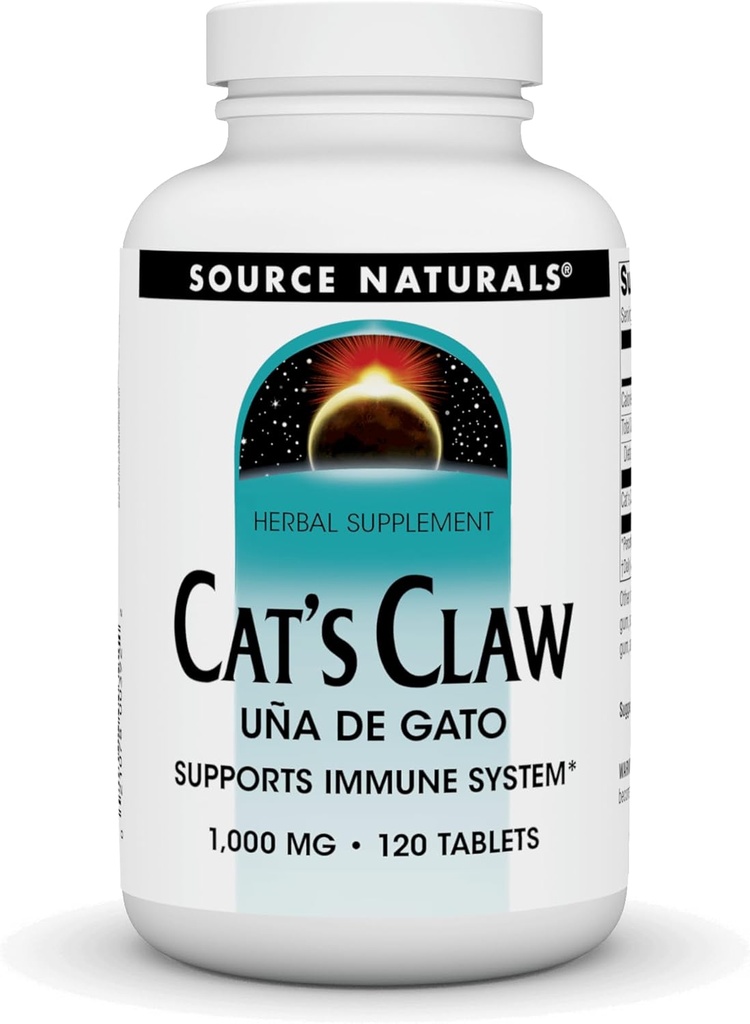 Zdroj Naturals Cata 's Claw Bark UNA de Gato 1000 mg dodatek stravy - Podporuje imunitní systém - 120 tablet