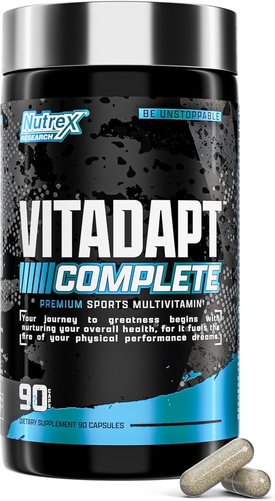 Nutrex Research Vitapharm Kompletní sport Multivitamin pro muže - 24 Vitamíny, KSM- 66 Ashwagandha a Minerály pro sportovce - Mens Multivitamin (90 Kapsle)