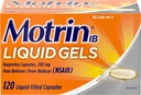 Motrin IB 200mg Ibuprofen Liquid Gel Pain Reliever / Horečka Reducer pro Aches & Pain, 120 ct