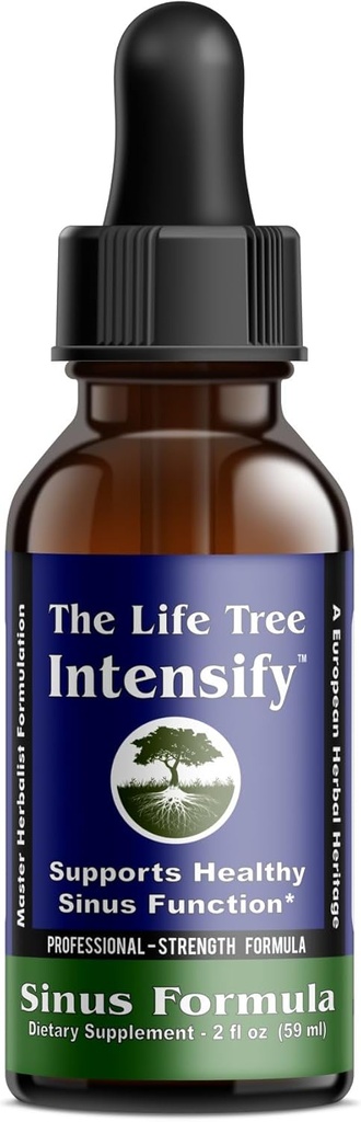 The Life Tree Intensify - Natural Sinus Podpora 124; Profesionální sílu 124; Promotes Dýchání snadnější během pouhých sekund použití - 2 fl. Oz láhev.