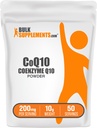 BulkSupplements.com Coenzym Q10 Powder - Coenzym Q10 200mg dodatek, Nutriční dodatek - Gluten Free, 200mg per Serving, 10g (0,35 oz) (Balení po 1)