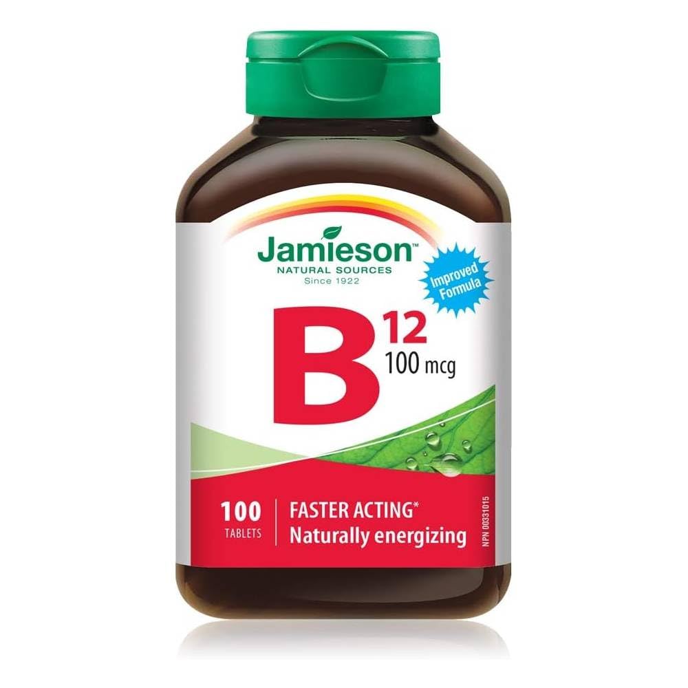 Jamieson B12 100 mcg (METHYLCOBALAMIN), 100 tablet