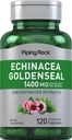 Piping Rock Echinacea Goldenseal Kapsle 124; 1400mg Tobolky 124; 120 Vegetariánské Kapsle 124; Non- GMO, gluten Volný dodatek