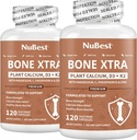 NuBest Bone Xtra Plant- Based Bone Strength Formule s vápníkem, hořčík z mořských řas, fosfor, vitamin C, K2, D3 CZ124; Imunita a maximální absorpce vápníku 124; Balení 2