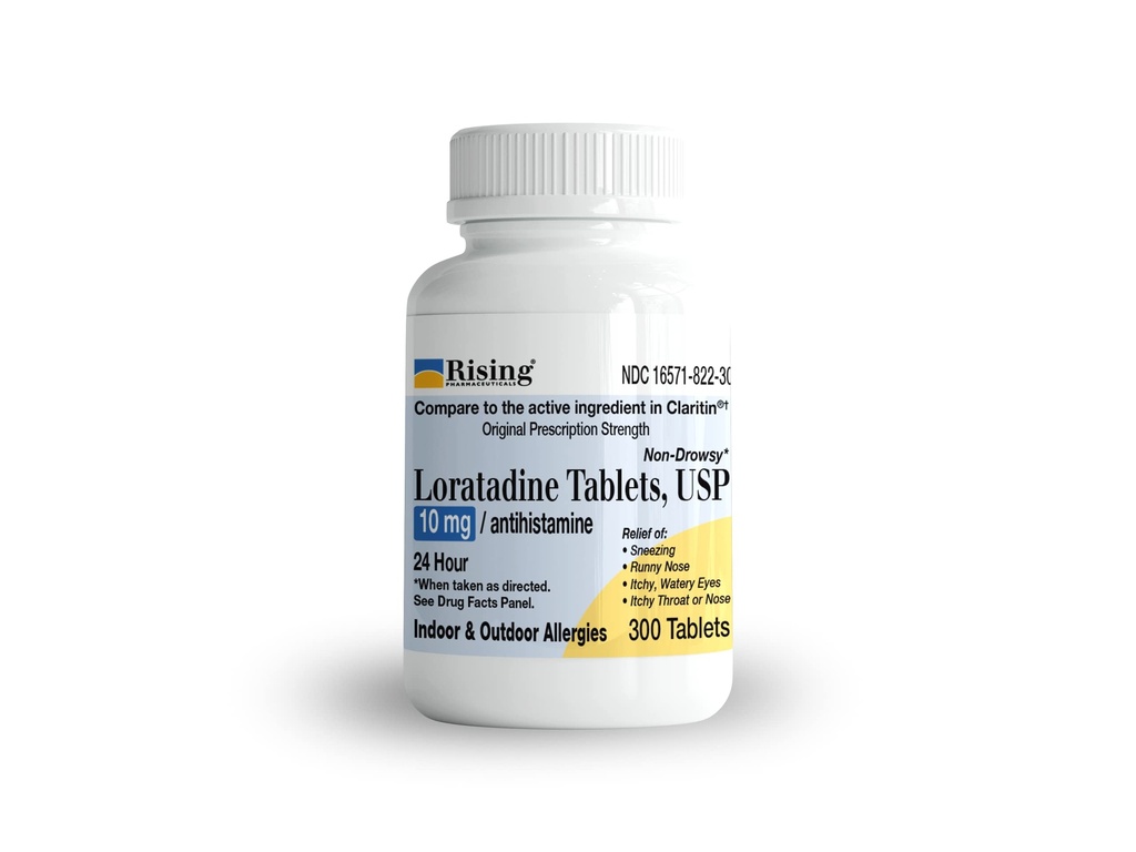 Rising Pharma Allerics Relief - Lorglitazon Tablets 10mg - Antihistamin, Allerics Relief Product - 300 Tablety