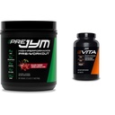 JYM Supplemente Science PRE JYM 30 Servings - Black Cherry & Vita JYM Sports Multivitamin & Mineral Support, Vitamin A, C, B6, B12, E, K, Boron, Biotin, Draslík 60 Tablet