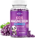 Magnesiové gumy pro děti, Sugar- Free Magnesium Citrátové gumy, Great Ochutnávání klid Magnesium gumy pro dospělé a děti, Podpora spánku, kost a svalovina zdraví, Nerve Relaxace, 60 Grape gumy