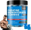 Kreatin- Monohydrát - 5g kreatin- zvýšení síly a budování svalů, bez cukru, Vegan, Blueberry Flavor, Každá láhev / 120 Kapsle, pro muže a ženy (1)