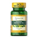 Puritan 's Pride Cold Pressed Evening Primrose Oil 500 mg s GLA, Dietní podpora doplněk pro ženy a zdraví kůže, 100 Rychlé uvolnění měkké gely