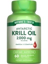 Nature 's Truth Antarctic Krill Oil 2000mg Softgels CLANE124; 60 Count CLANE124; Omega33 with EPA & DHA CLANE124; Non-GMO & Gluten Free Supplement