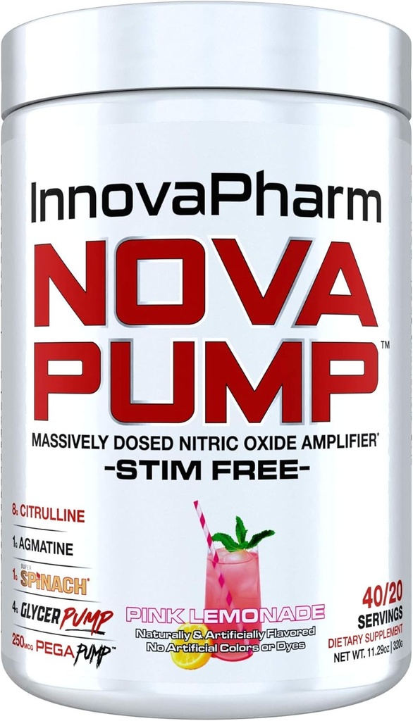 InovaPharm NOVAPUMP (Růžová citronáda) - 11.2 Ounces