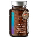 CLAV Mood Support Supplement - s Ashwagandha + Saffron Extract + 5-HTP Griffonia + Sibiřský ženšen + Rhoddiola rosea - 60 Kapsle