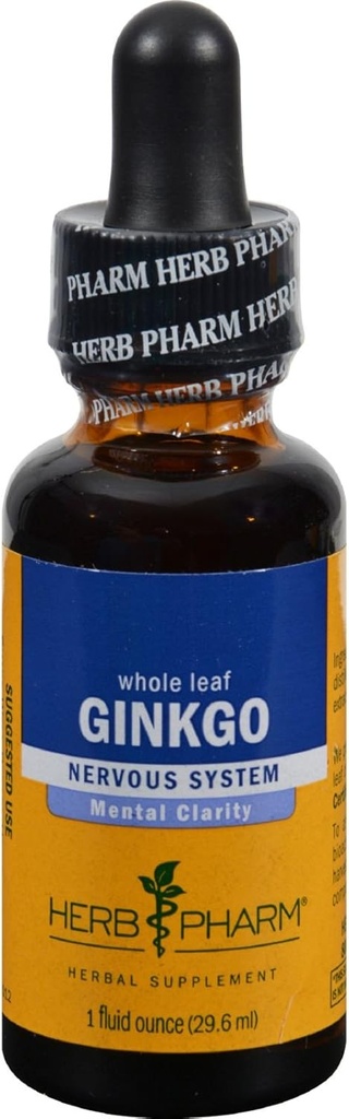 Herb Pharm Ginkgo Nervový systém - 1 fl oz